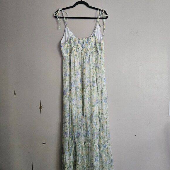Abercrombie & Fitch Floral Maxi Dress - Yellow and Blue - Picture 3 of 5